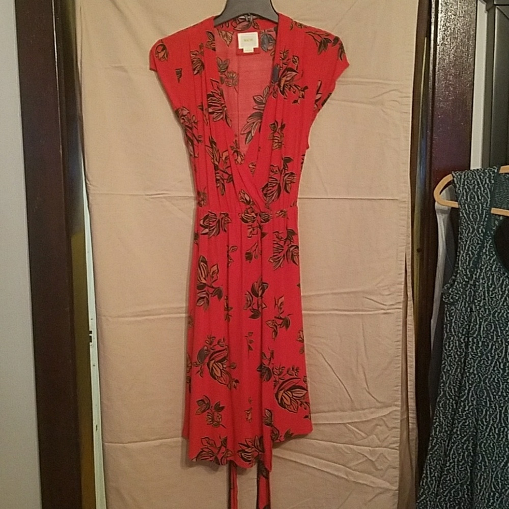 Maeve from Anthropologie red dress
